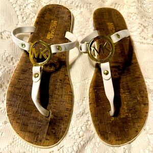 Michael Kors Women’s Sandals white and bamboo women’s 8